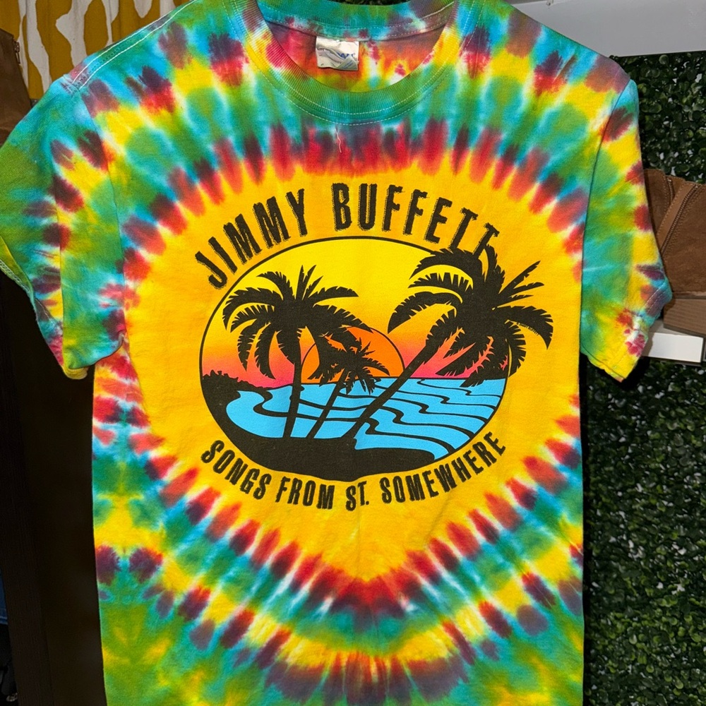 Jimmy Buffett Gildan Multicolor Tie-Dye T-Shirt